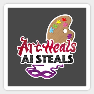 art vs ai Sticker